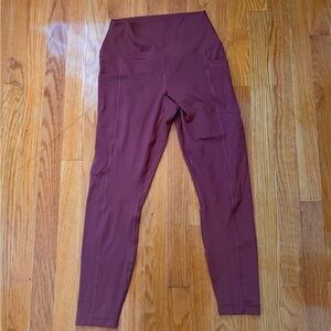 High-Waisted Mauve Leggings